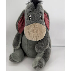 Disney Store Eeyore 22" Plush Stuffed Animal Large With Detachable Tail